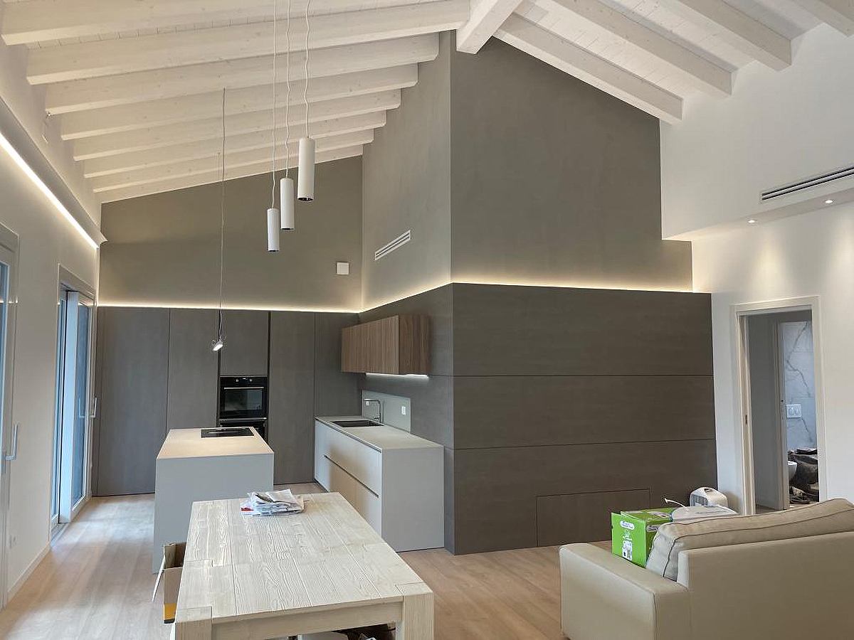 Santa Giustina Rendering - Living Wood House